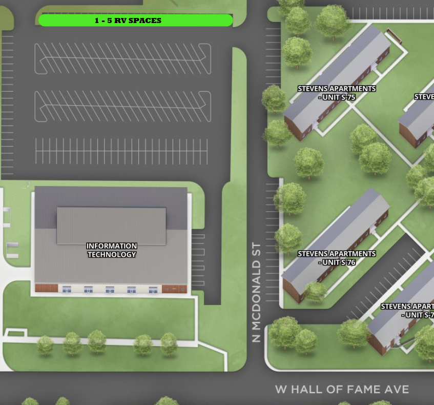 RV Parking Spaces in Lot 81